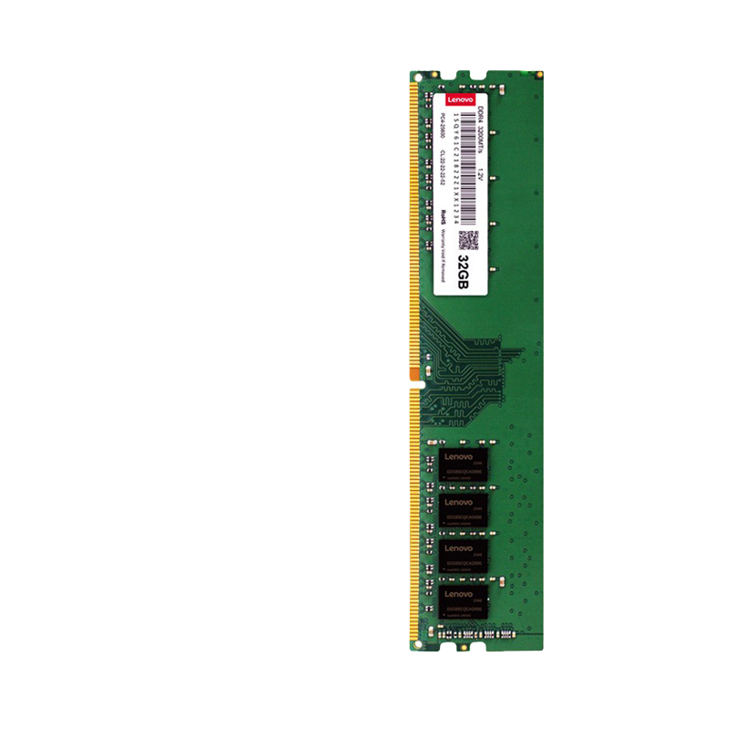 Lenovo 联想 DDR4 3200HMz 台式机内存 普条 绿色 32GB
