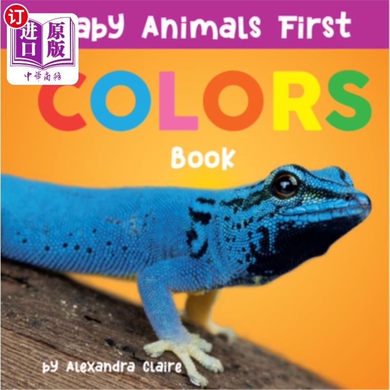 海外直订baby animals first colors book: volume 3 婴儿动物第一