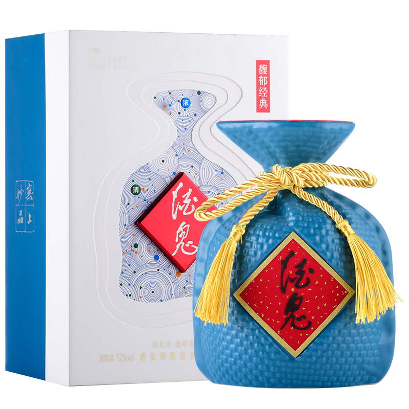 酒鬼（JIUGUI）馥郁經(jīng)典 馥郁香型白酒 國(guó)產(chǎn)高度白酒 52度 500mL 6瓶 整箱裝