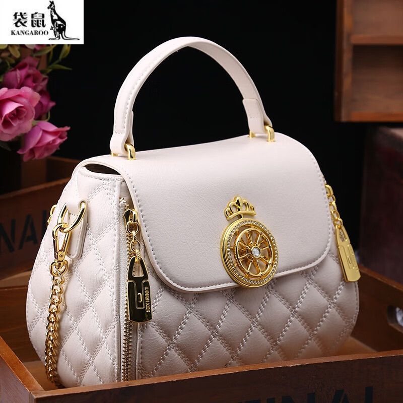 袋鼠(kangaroo)女包轻奢包包女新款百搭斜挎包时尚手提包单肩包妈妈包