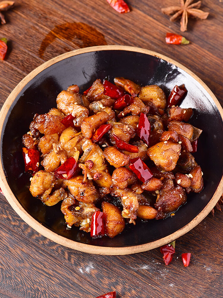 隽颜堂肖三婆冷吃鸡丁180g袋四川自贡特产美食辣子鸡 辣子鸡180g2袋