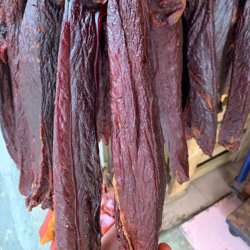 禾澹腊牛肉黄牛肉干云南特产农家腌腊肉食品半干500g 1斤