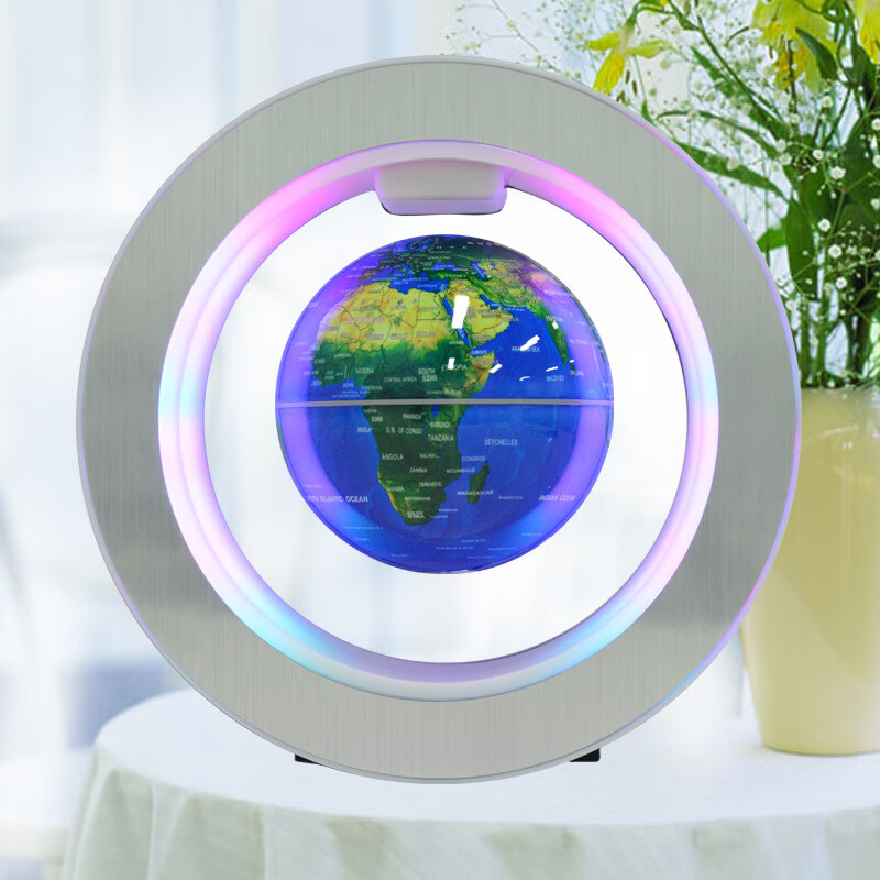 笛芳磁悬浮地球仪 4英寸 新奇新款桌面摆件 圆形地球仪 可加logo 球体