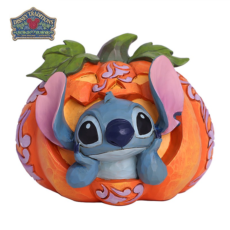 enesco史迪仔手办南瓜灯里的史迪奇星际宝贝stitch摆件创意潮玩生日