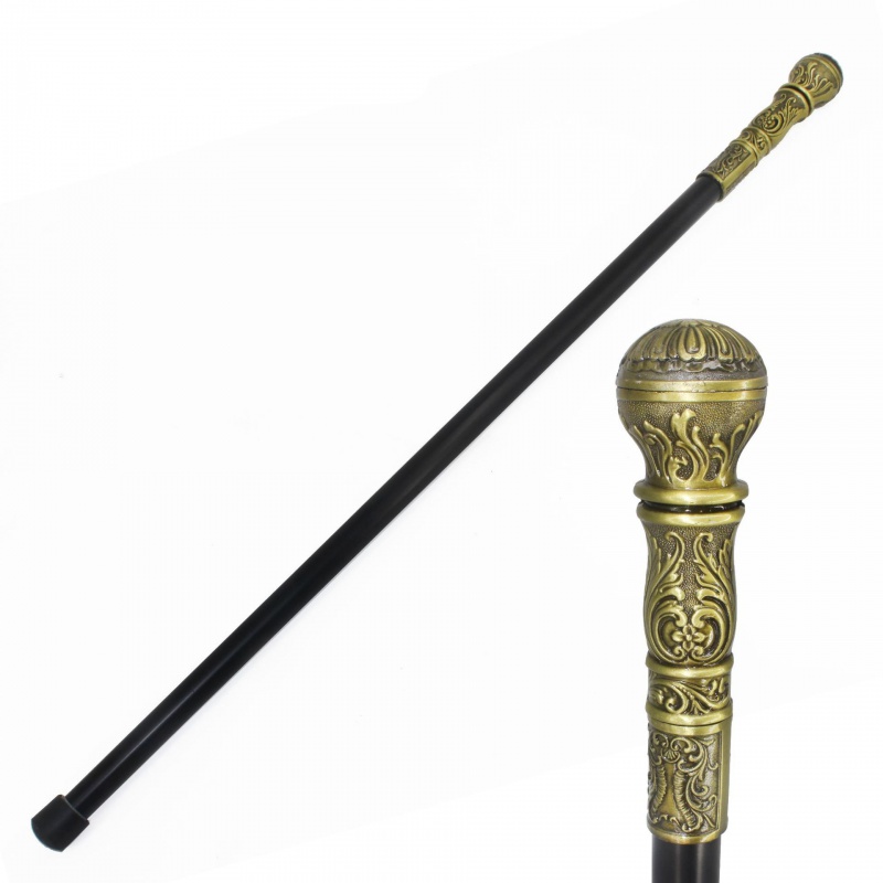 品牌优选手杖漫展金属拐杖手杖影视道具老人绅士杖文明杖 古铜色 (,)