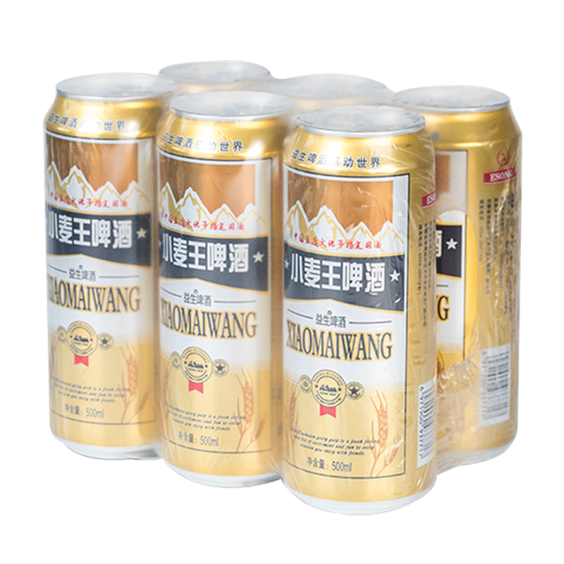 益生啤酒整箱灌装500ml*9听罐装小麦王啤酒 500ml 9罐 益生小麦王啤酒
