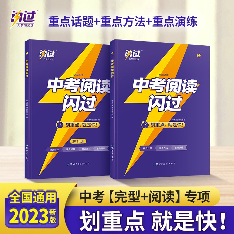 可选】巨微中考英语词汇闪过十天突破阅读高分四轮复习 中考阅读闪过 巨微英语