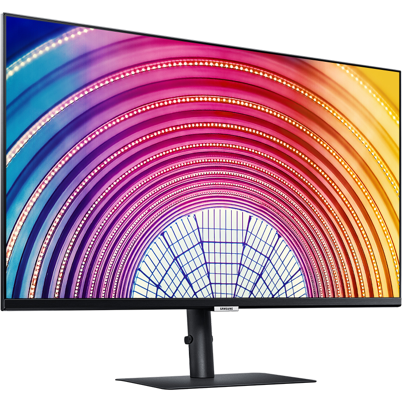 三星（SAMSUNG）23.8英寸 S60A 2K IPS技术 FreeSync HDR10 可壁挂 旋转升降底座 电脑显示器（S24A600NWC）