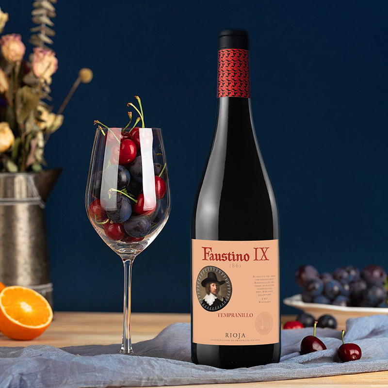 菲斯特九世丹魄干红葡萄酒750ml西班牙里奥哈法定产区eamdegtkr