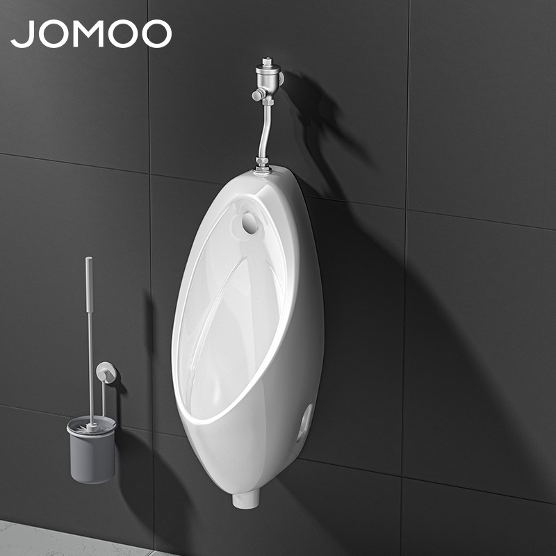 九牧(jomoo)壁挂式墙排陶瓷抗菌防臭小便斗感应机械可选 预售zmd不包
