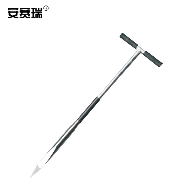 安赛瑞 冰镩子 手动三棱破冰锥凿冰器破冰工具冰钻大号t型柄三棱