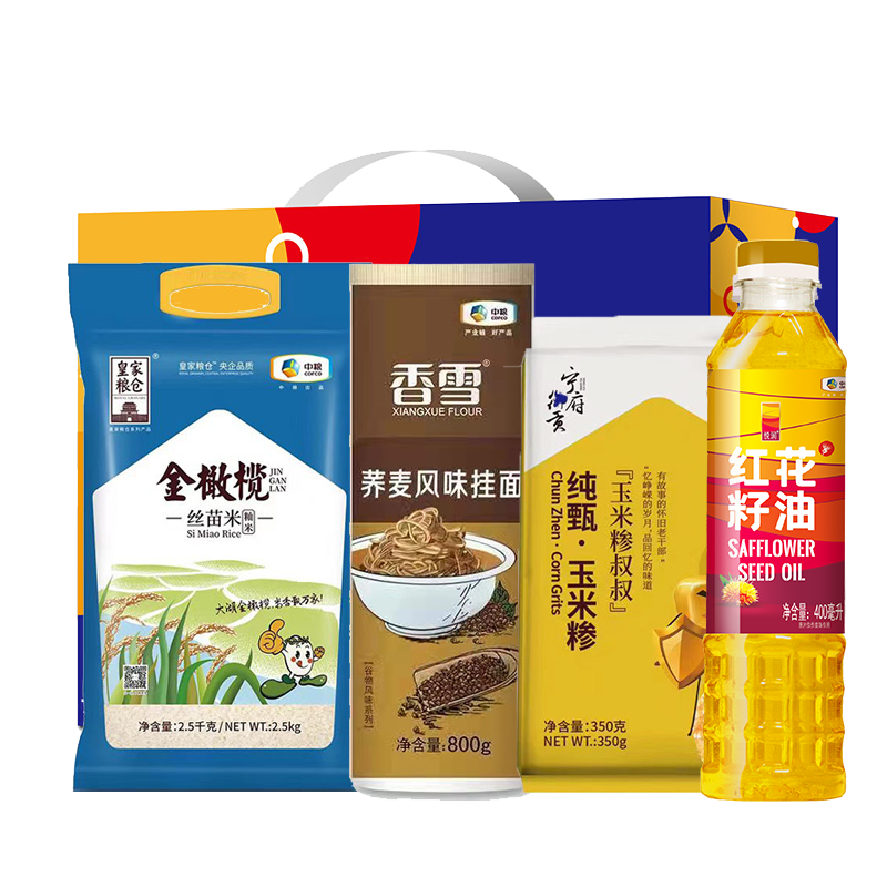 福临门粮油套装米面粮油组合大礼包过节礼物员工福利团购批发企业采购 粮油套装C款3650g 400ml