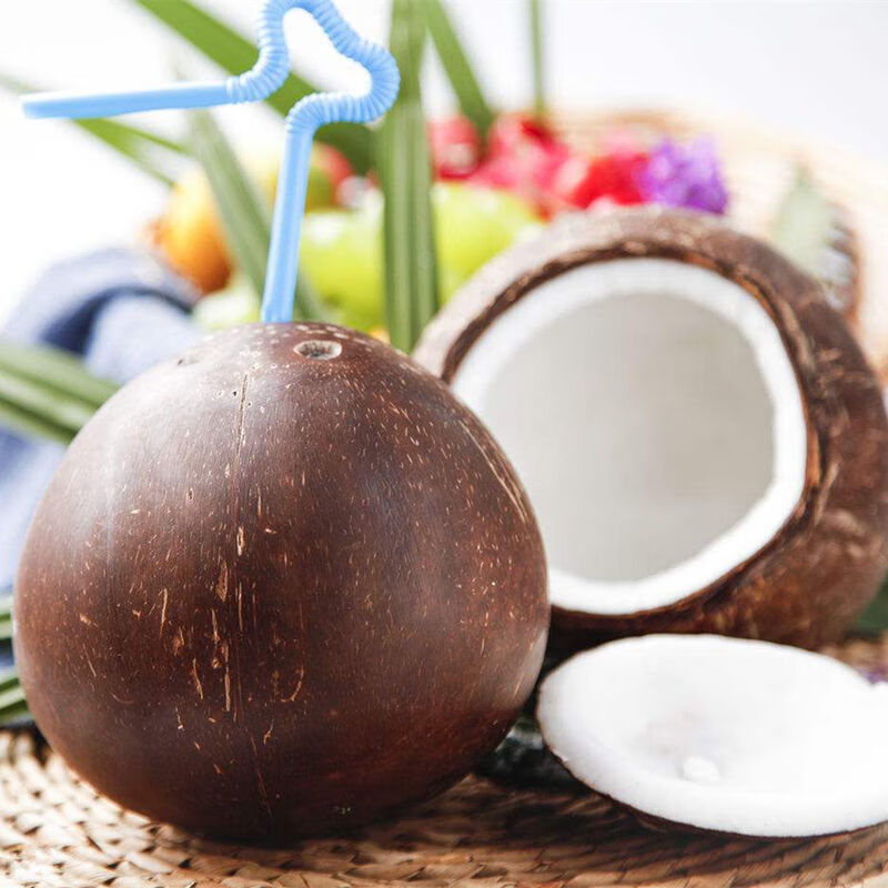 【京鲜配送】海南黑椰牛奶老椰皇新鲜水果孕妇椰青煲椰子水鸡汤椰子饭