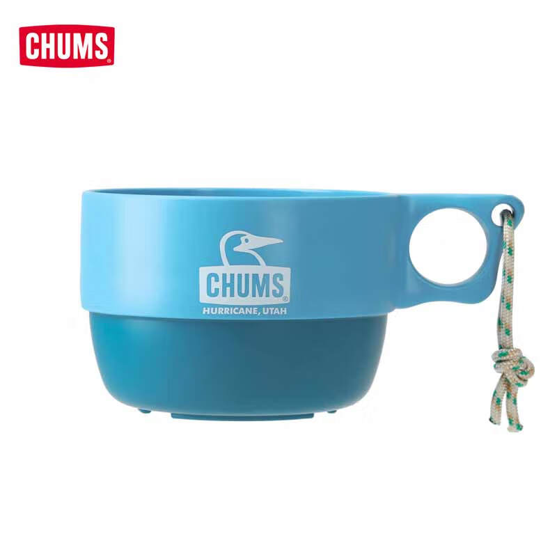 CHUMS洽洽鸟水杯撞色野营野餐防摔户外咖啡杯隔凉热便携式多巴胺情侣杯 （340ml）Y026 均码