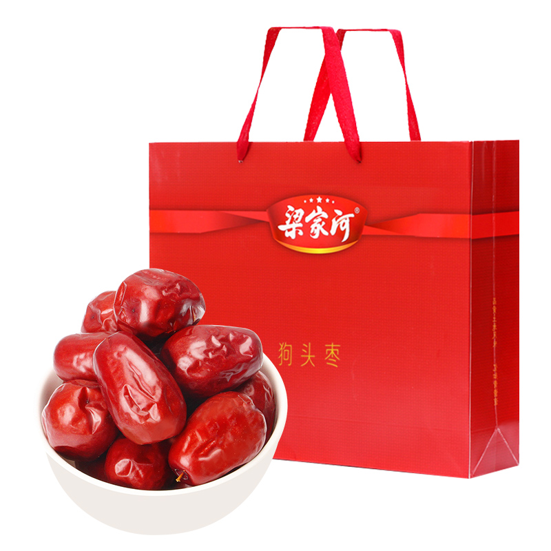梁家河狗頭棗禮盒 陜北特產(chǎn)延安大棗大紅棗 團購送禮 1200g禮盒裝