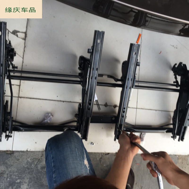 缘庆适用于别克gl8第三排座椅滑轨gl8后排专用滑道商务车无损改装gl8