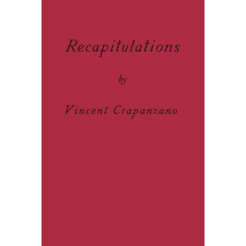 预订 recapitulations: a memoir 英文原版