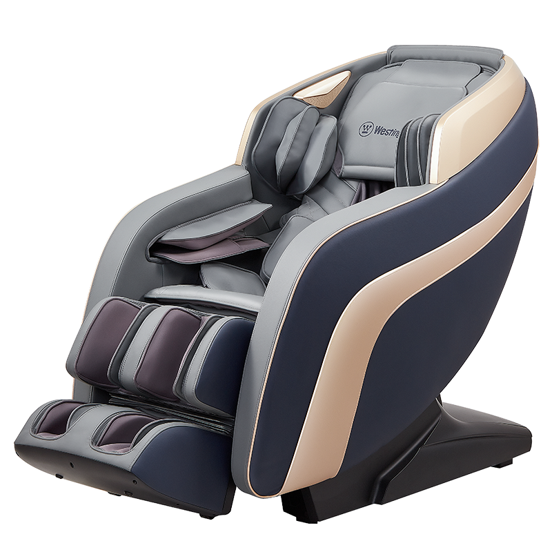 西屋（Westinghouse）3D家用小户型电动按摩椅X5 全身按摩沙发椅 深触颈肩 太空舱老人适用 丹青石蓝