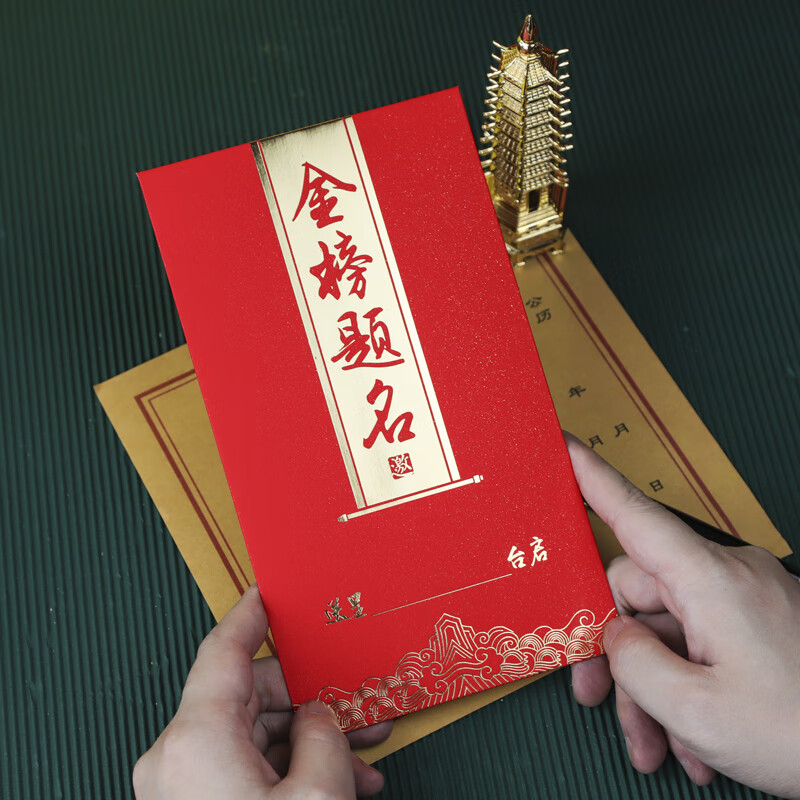 升学宴个性创意请帖谢师宴邀请函喜帖打印 【金榜复古款】打印文字 10