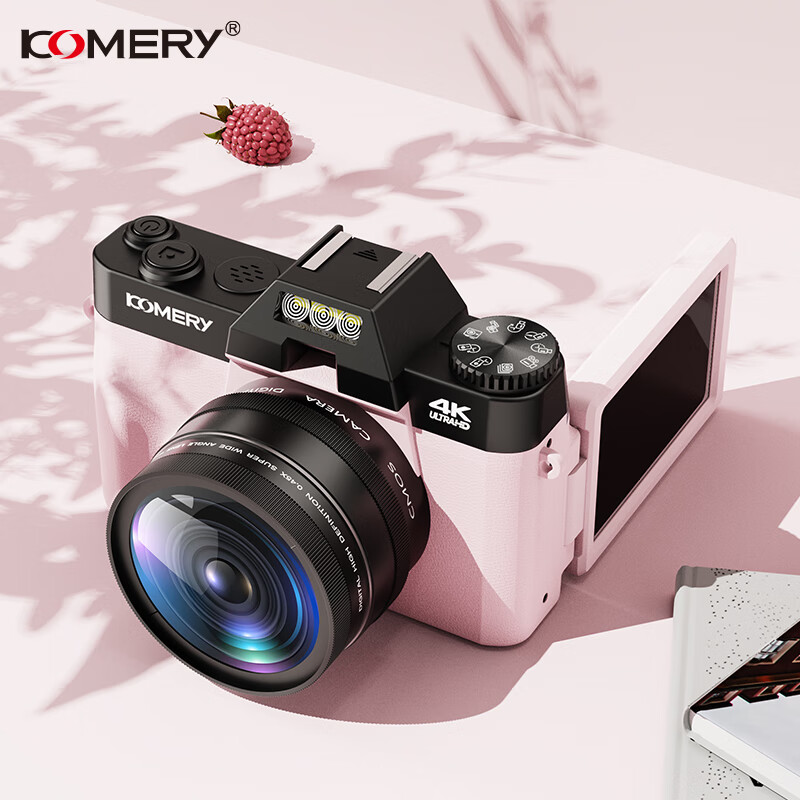 komery�������ccd���ż�ѧ����ͯ���΢��4K���嵥�������ؿɴ��ֻ�У԰vlog��Ƶ��ת���ķ���С����� ������ۺ�ɫ(���䲻���ڴ濨��