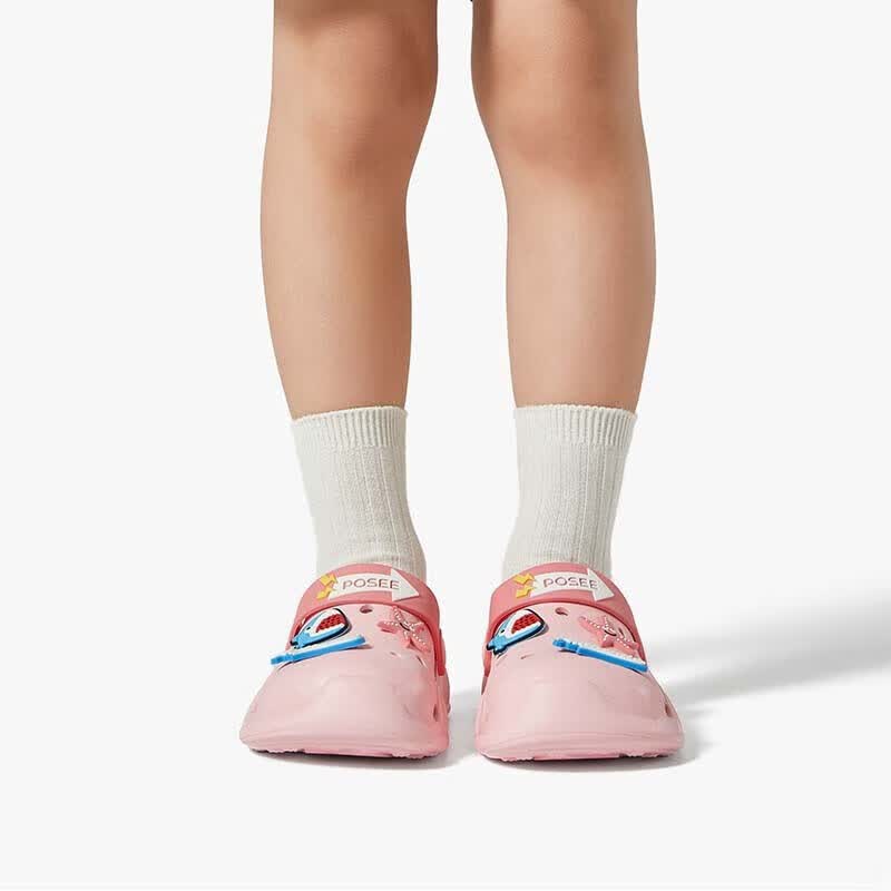 朴西海底总动员夏季室外女童凉拖鞋居家防滑宝宝拖鞋儿童洞洞鞋男 向日黄 20-21 (150mm)