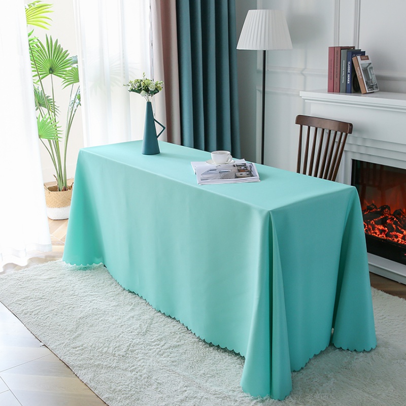 亓元简约展会纯色桌布会议广告活动办公桌长方形签到地推台布桌