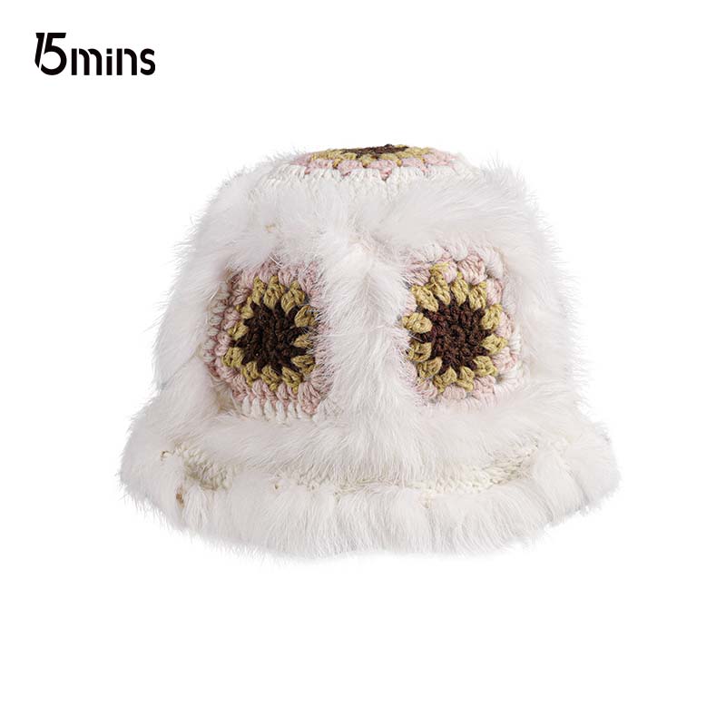 ���ڲ�����15mins��ʨñ��Ů�ﶬ��ë�ɰ���ůë�����ñ�ٴ�����СˮͰ��ñ���� �װ�ɫ ����