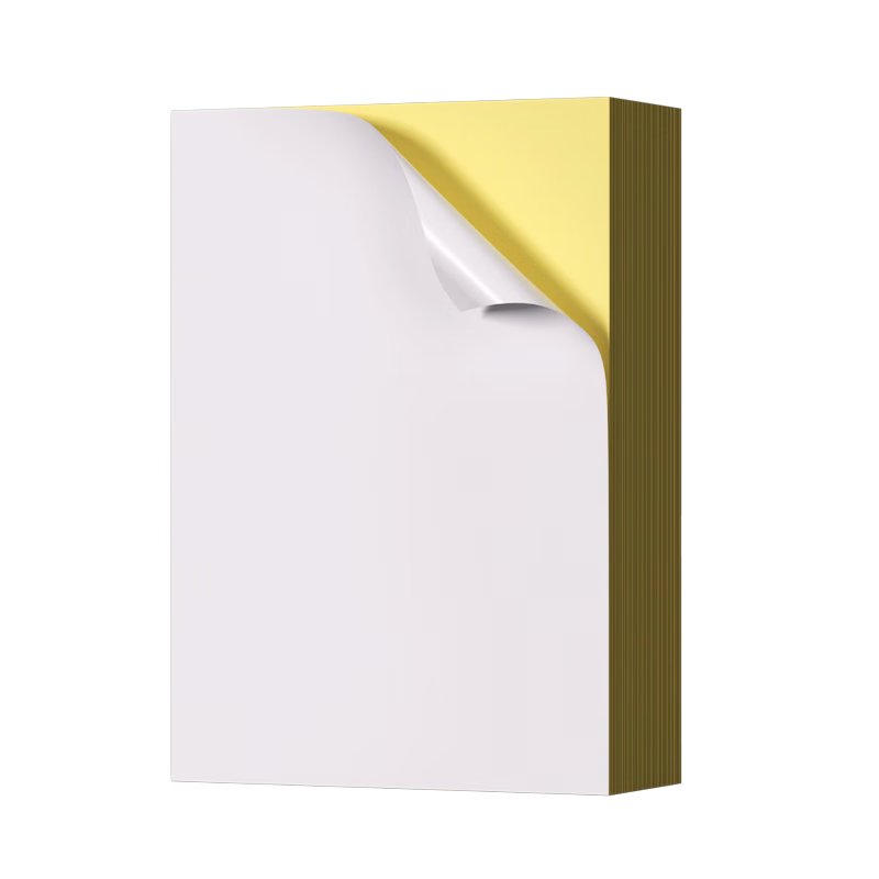 苏拉达A4/80张 不干胶亚面书写纸 背胶打印纸 整张无分割喷墨/激光打印机适用BQ-0001