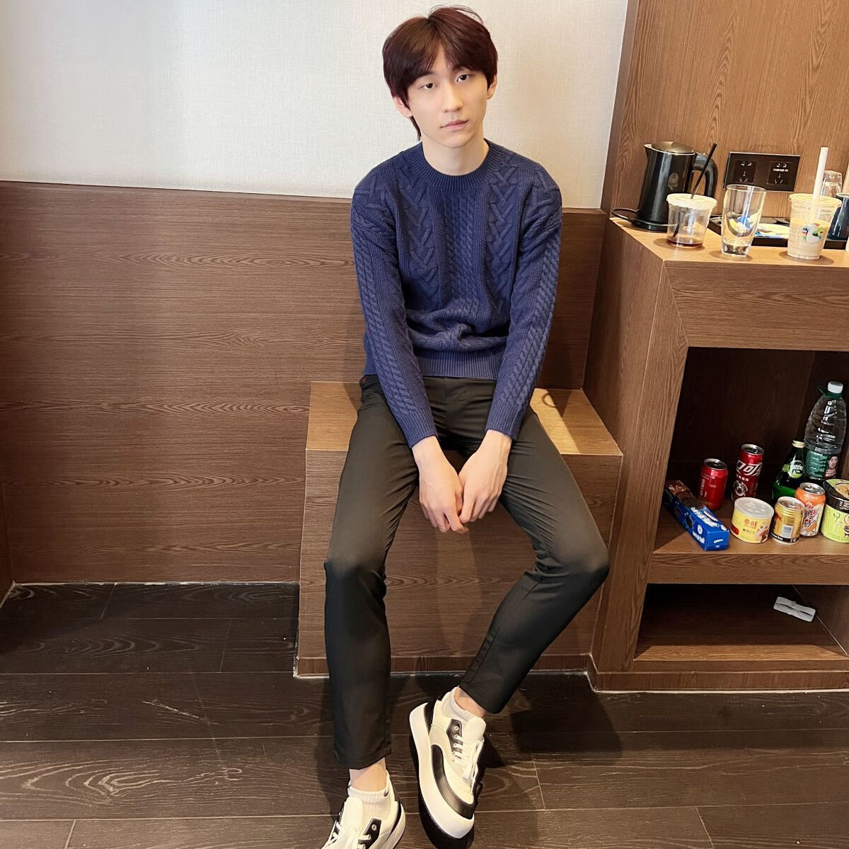 nzglr冬天衣服日韩风毛衣背心男2023秋冬新款外套针织衫情侣装粗线