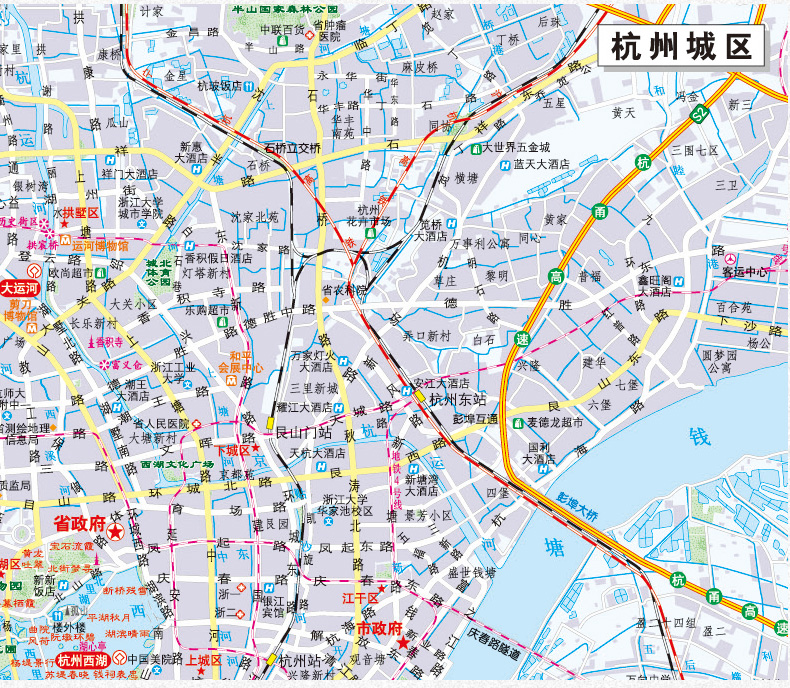 浙江省地图 浙江地图挂图 新版交通旅游高清印刷1.1x0.