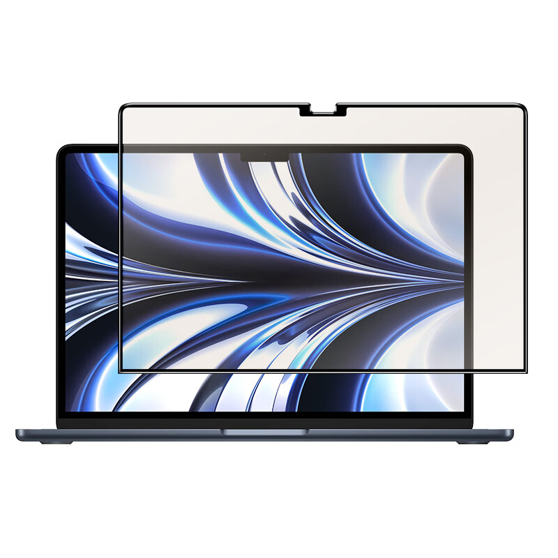 0度 适用苹果MacBook Pro 钢化膜防蓝光护眼屏保2024款笔记本Air磨砂抗指纹贴膜M3防刮擦保护膜 22-2024款MacBookAir-13.6英寸