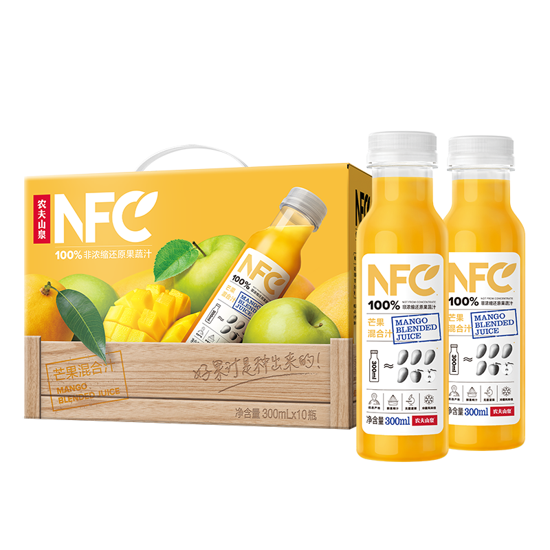 NONGFU SPRING 农夫山泉 NFC 芒果混合汁 300ml*10瓶