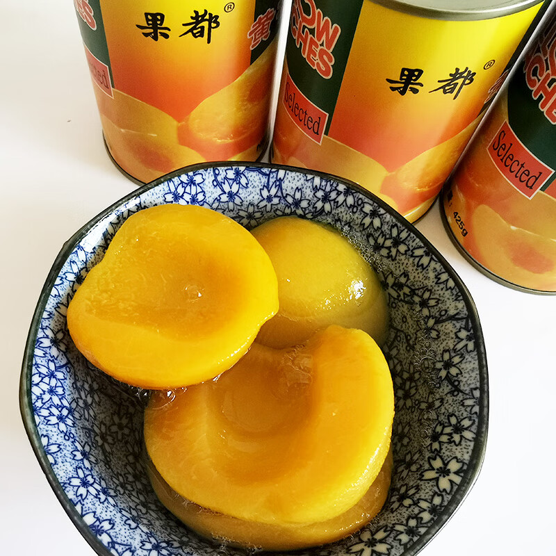 隽颜堂一箱徐州丰县特产大沙河果都黄桃大元黄桃糖水罐头休闲食品 果
