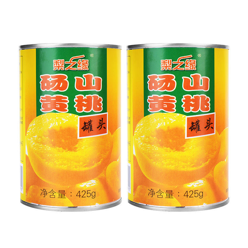 砀山糖水黄桃罐头12罐每罐425新鲜水果罐头批发整箱网红零食2罐 【2