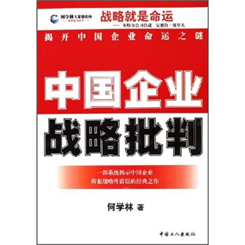 中国企业战略批判【正版图书】