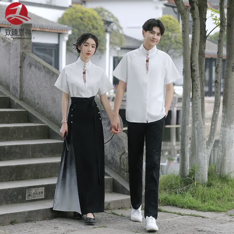 致臻男神民国学院风毕业礼服套装初中高中学生诗歌朗诵大合唱舞台演出班服 女套装 L属于什么档次？