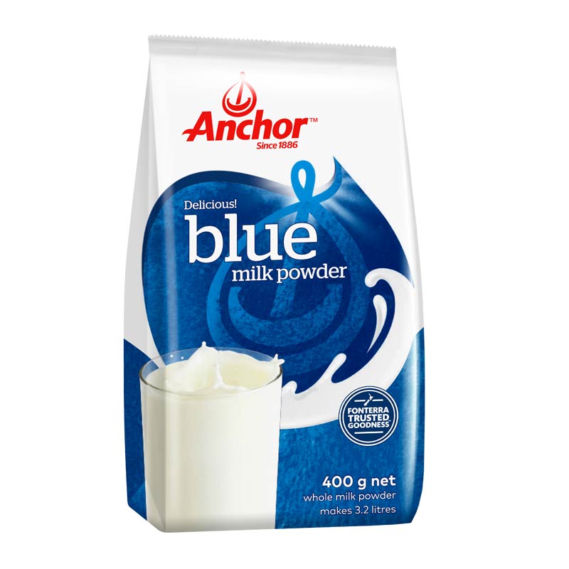 安佳（Anchor） 新西兰原装进口学生青少年中老年全脂奶粉 成人调制乳粉 年货好礼 可冷水冲泡 400g袋装