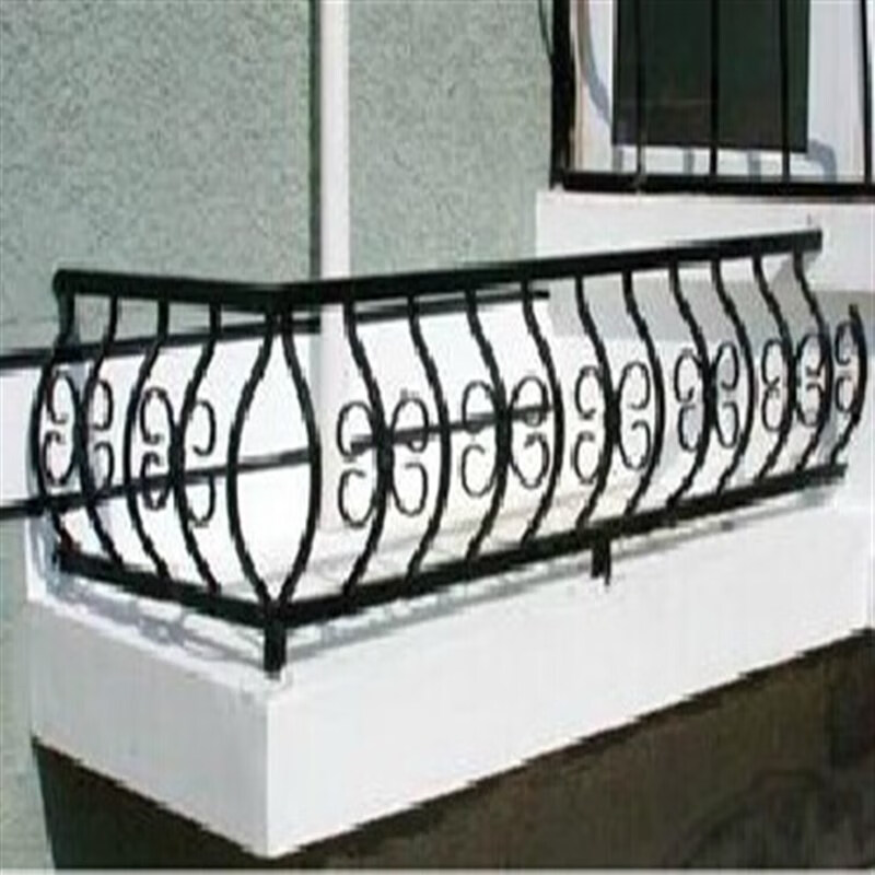 淦焯 阳台护栏别墅栏杆 欧式铁艺扶手空调防护栏阁楼护栏别墅走廊栏杆