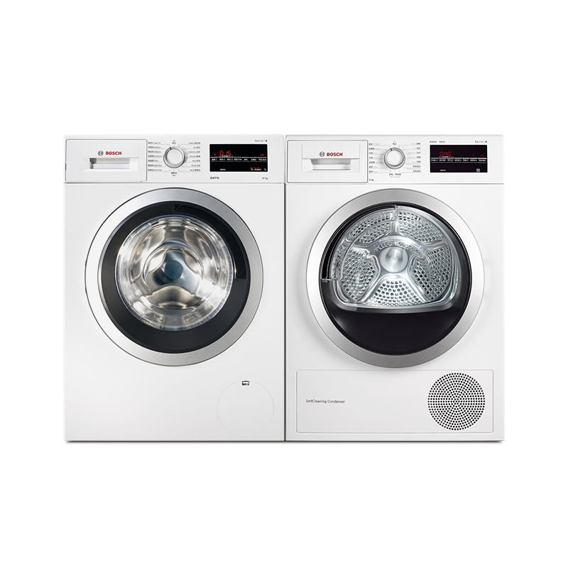 PLUS会员：BOSCH 博世 WAP282602W+WTW875601W 洗烘套装
