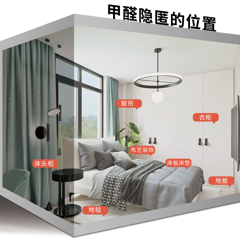 Dienmern甲醛测试盒检测盒6盒装 空气甲醛自测检测仪测甲醛试纸日期超1年