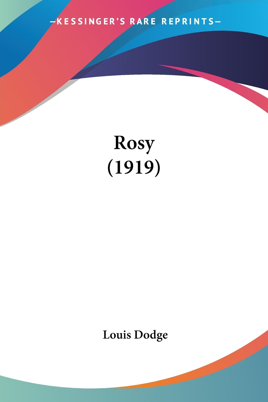 【预售 按需印刷】rosy (1919)
