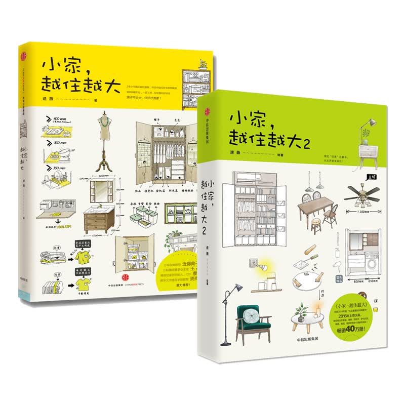 小家，越住越大1、2套装2册 逯薇 著 搞定居住烦恼 攻克中国式住宅收纳难题 断舍离生活整理术 家