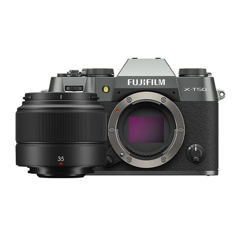 富士（FUJIFILM）X-T50/XT50 微单相机 套机（XC35F2镜头）4020万像素 7档五轴防抖 20款胶片模拟 石墨灰