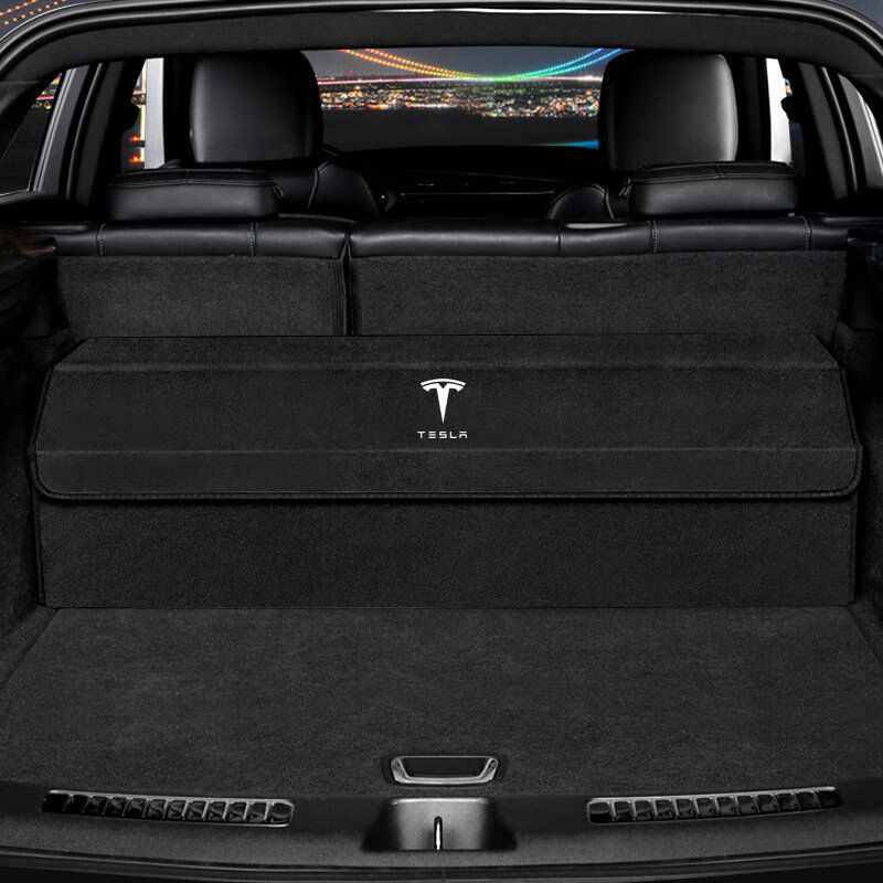 汇瑛蒂特斯拉modely后备箱收纳箱model3/x/s汽车尾箱储物箱整理盒箱