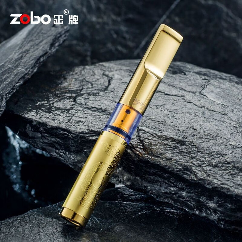 zobo正牌金属烟嘴过滤器循环型可清洗粗男女细烟两用七重过滤烟嘴 龙