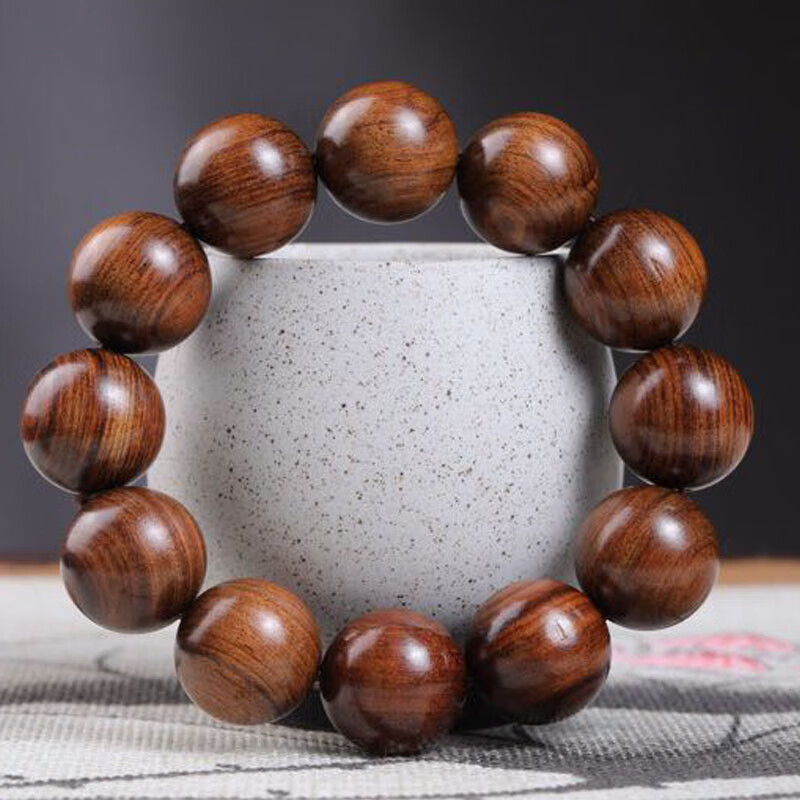 非洲檀香木2.0x12颗手串文玩男女款送礼自戴