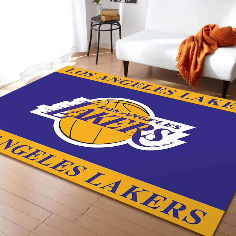 nba系列潮流游戏地毯黑曼巴詹姆斯沙发茶几毯湖人队 湖人队logo 40*