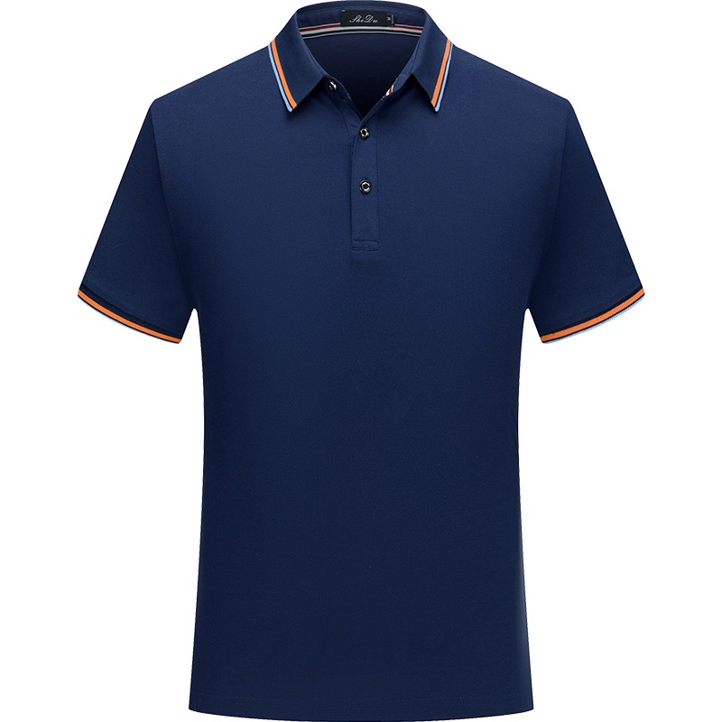 衫空 夏季工作服定制工衣服刺繡T恤訂制文化衫印字polo短袖廣告衫印logo同學(xué)聚會(huì)公司團(tuán)體服裝批發(fā) 藏青 L
