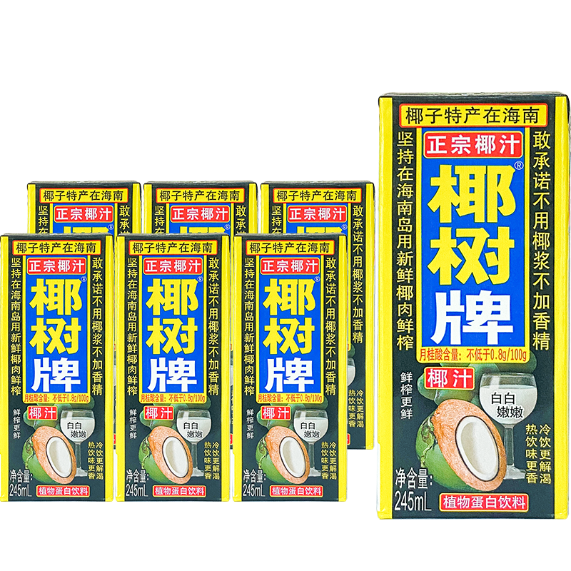 COCONUT PLAM 椰树 椰汁 245ml*6盒