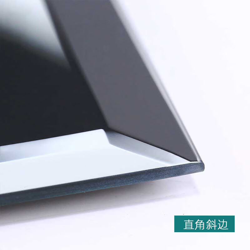 墙镜子穿衣镜壁挂卧室家用学生宿舍衣帽间试衣镜壁挂全身镜 直角斜边